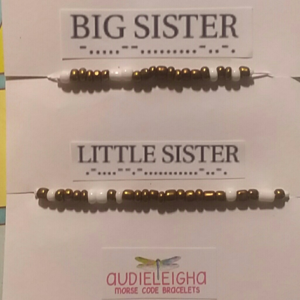Morse Code Sister Set of BRACELETS